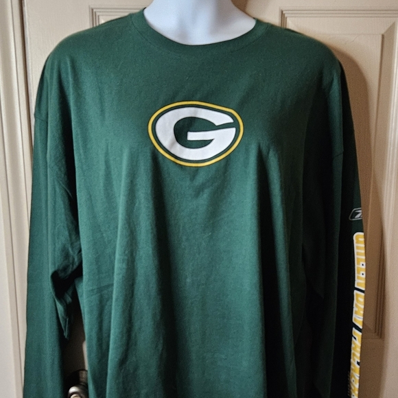#012 NFL APPAREL By: REEBOK - Long Sleeve T, “GREEN BAY PACKERS” Men’s Size: 2XL - Picture 2 of 5